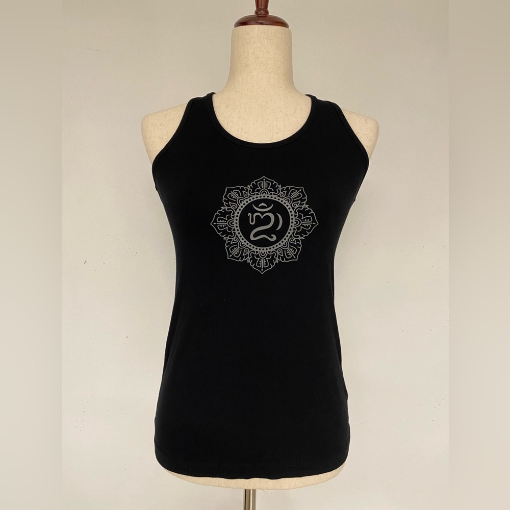 Ladies size large Black Tank Top with Zen Logo